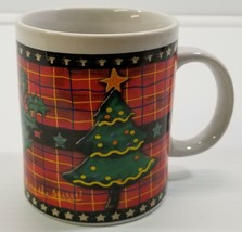 Sherwood Brands Christmas Tree Holly Stocking Holiday Coffee Mug - £6.18 GBP