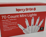 Merry Brite 70 Mini Lights Christmas Tree Clear Bulb White Wire Weddings... - £9.50 GBP