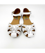 Rachel Shoes Girls White Laser Cut &#39;Cicely&#39; Closed Toe Sandal, Size 1 - $254.59 MXN