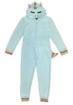 New Under Disguise girl L 14/16 children&#39;s hooded union suit sleepwear Unicorn - £23.70 GBP