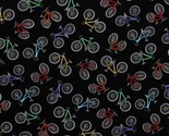 Cotton Bicycles Transportation Travel Sports Bikes Fabric Print by Yard ... - $12.95