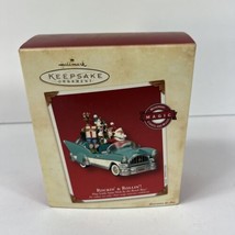 2003 Hallmark Keepsake Ornament  &quot;Rockin&#39; &amp; Rollin&#39; Santa 50s Car-Beach Boys NIB - £23.18 GBP
