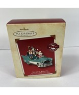 2003 Hallmark Keepsake Ornament  &quot;Rockin&#39; &amp; Rollin&#39; Santa 50s Car-Beach ... - £23.35 GBP