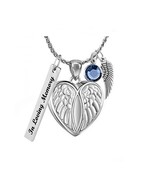 Angel of Protection Heart Jewelry Urn - Love Charms™ Option - £23.42 GBP