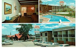 Vintage Howard Johnsons Motor Lodge New Orleans LA Postcard multiview cars 60s - £5.46 GBP