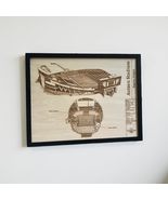 Autzen Stadium Blueprint Art, Wood Engraved Stadium Architecture Wall De... - €25,06 EUR
