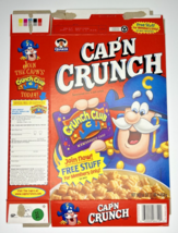 2001 Empty Cap&#39;n Crunch Crunch Club 16OZ Cereal Box SKU U200/332 - £15.12 GBP