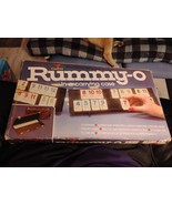 Rummy-O In A Carrying Case-Faux Leather-Cardinal -Vintage Game Complete - $51.88 CAD