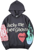 Kids See Ghosts Hoodie Streetwear Camp Flog Kanye Gnaw Nov 11 Gray Adult... - $37.97