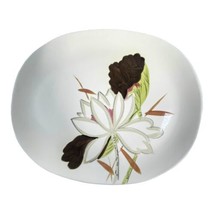 Vintage Red Wing Pottery Lotus Pattern Hand Painted Serving Platter Large 13&quot; - £22.41 GBP