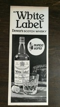 Vintage 1965 Dewar&#39;s White Label Scotch Whiskey Spanish Espanol Original Ad - £5.26 GBP