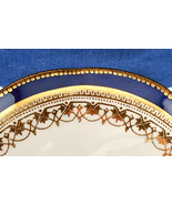 Aynsley Saucer Cobalt &amp; Gold Scalloped Rim 3936 Rd 407101 - £3.99 GBP