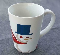 Starbucks Stylized Snowman Mug Cup 12 Oz White - £19.16 GBP