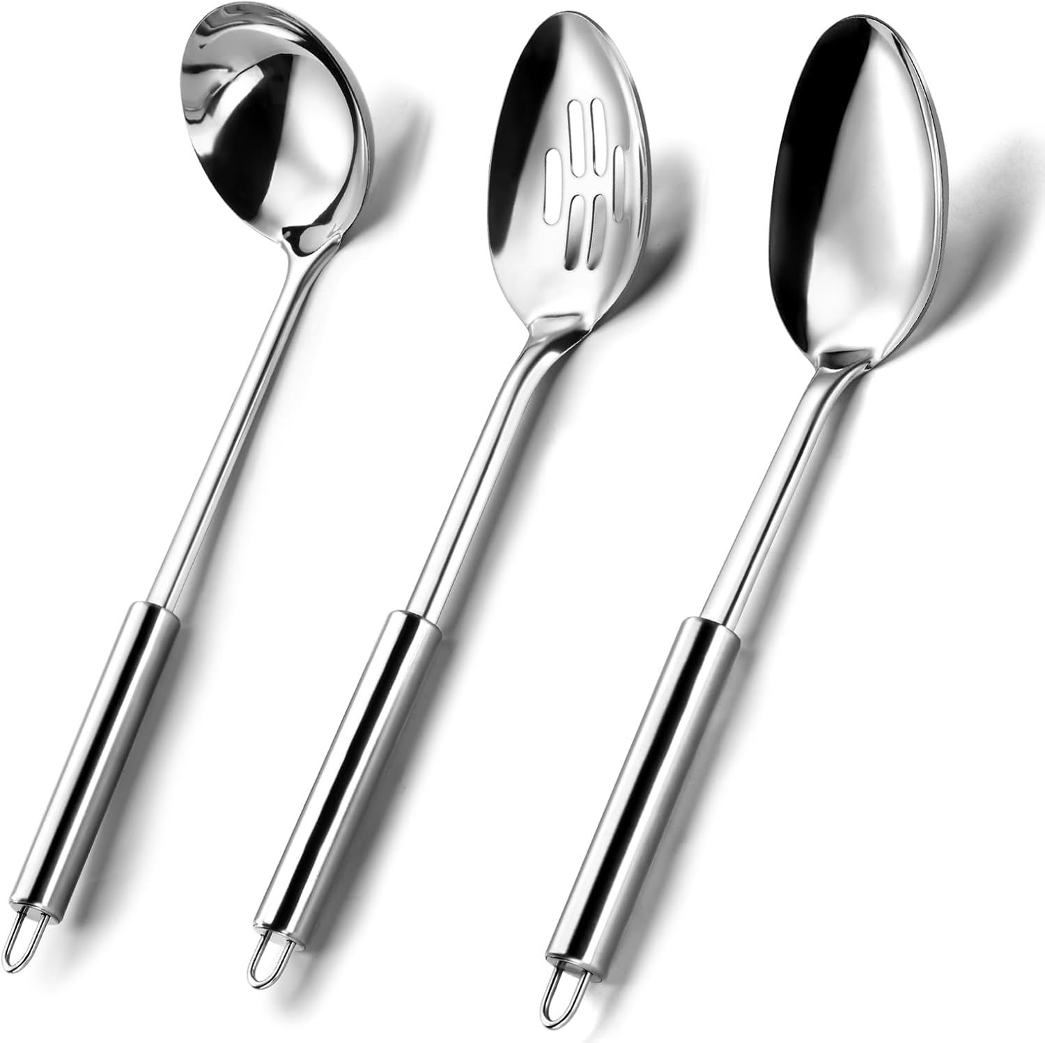 Pleafind Serving Utensils Set For Parties,3-Piece Silver Stainless Steel - $44.99