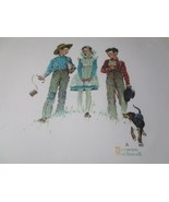 NORMAN ROCKWELL SIGNED LITHOGRAPH NUMBERED &quot;KIDS&quot; 23 x 20 12 x 9 1/2 &quot; W... - $1,040.44 CAD