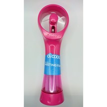 Handheld misting fan water bottle personal sprayer pink hot flashes sports - £9.59 GBP