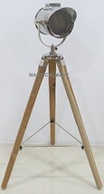 NauticalMart Home Decor Search Light With Natural Tripod Stand - £77.99 GBP