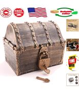 Imaginative Play with Vintage Bronze Kids Treasure Chest - Safe Storage Box - $627.56 MXN