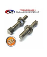 Titanium chain Axle Adjuster Nut &amp; Bolt Set M8 HONDA CRF250 X  2012-2021 - £27.89 GBP
