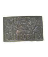 Union Central Pacific Railroad Omaha California Bronze Toned Belt Buckle... - $29.37 CAD