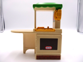 Little Tikes dollhouse size Fiesta Party Kitchen Green Roof for Doll hou... - $12.87
