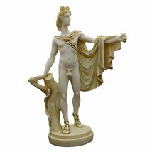 Sculpture statue en marbre moulé homme nu Apollon belvédère grec romain... - £33.13 GBP