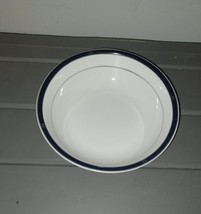 Delta Airlines AMKO Bowl Soup Cereal 6 5/8&quot; 0442-06487 Blue Silver Trim - $238.70 MXN