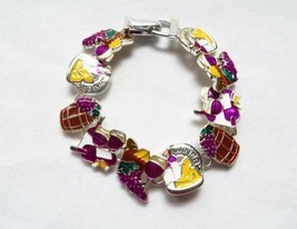 Icon Collection Silver - Plated Wine Bracelet - £7.82 GBP