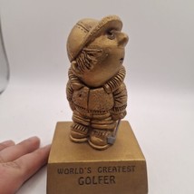 Vintage Paula 1970 “World’s Greatest Golfer” Resin Statue Figurine W-181 - £6.45 GBP