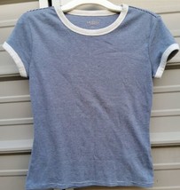 Arizona Y2K Juniors Ladies Striped Short Sleeve Ringer t-shirt. Size Small. - $18.71