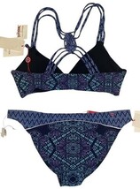 Red Carter Bikini Set NWT Small Blue Purple Strappy Back Swim Suit image 4