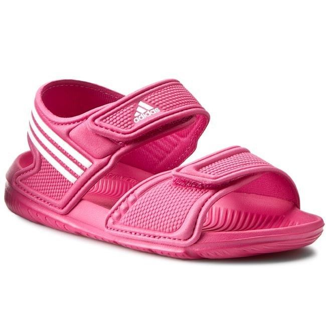 Adidas Kids Sandals Swimming Akwah 9 Girls Beach Pool AF3871 Pink Summer New - $35.95