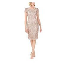 Connected Apparel Womens 14 Rose Gold Short Sleeve Evening Dress NWT AD53 - £46.99 GBP