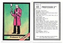 Marvel Universe Series 1 Trading Card #65 Professor X 1987 Comic Images NEAR MT - £9.90 GBP