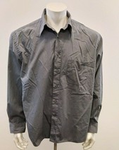 London Fog Limited Edition Men&#39;s Button Up Dress shirt Size 16.5 Gray   - $11.87