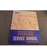 Chevy Van Sport  Van Service Manual, Series 10-30 Chevrolet ST 140-71 - £10.50 GBP