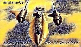 Vintage Warplane Lockheed SR-71 BlackBird Magnet #09 - £6.38 GBP