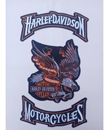HARLEY DAVIDSON EAGLE RIDE FREE STYLE PATCHES ROCKERS 3 PCS SET FOR JACK... - £23.60 GBP