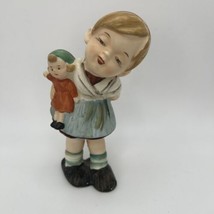 Lipper &amp; Mann Creations 1950’s Girl With Doll Figurine Vintage - £23.36 GBP
