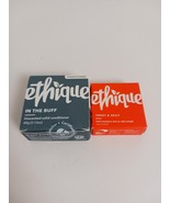 Ethique Sweet &amp; Spicy Shampoo Mini Bar And In The Buff Conditioner Bar NEW - $275.48 MXN