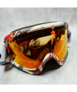 Oakley O-Frame Red White Gray Medium Dirt Bike Ski Snow Goggles w/Dust Bag - $48.95 CAD