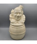 Vintage McNees Clown Face Barrel Ceramic Cookie Jar - Chipped See photos - €41,46 EUR