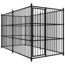  Dog Kennel Black Steel Large Durable Dog Kennel Rectangular - $1,075.00 CAD