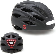 Go Knight Commuter Bike Helmet With Light - Mountain Bike Helmet For Men And - £51.06 GBP