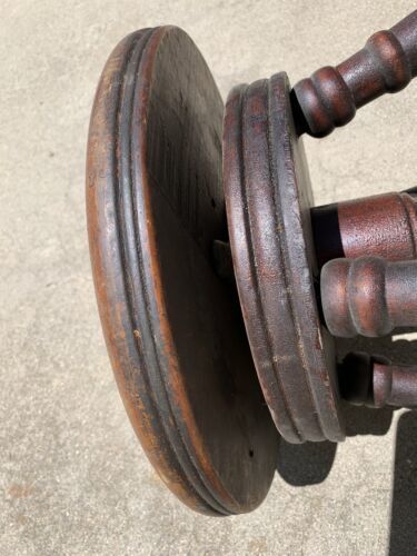 Antique 19thC A.Merriam Piano Legno Girevole Sgabello Sedile Bench Sfera Claw Item image 10