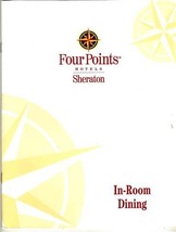 Sheraton Four Points Hotel Menu Milwaukee Airport 1999 - $17.80