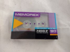 (1) Vintage Cassette, MEMOREX HB II 90 MINUTE TAPE,  High Position, CrO2... - $7.99
