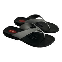 Okabashi  Womens Silver Thong Sandals Flip Flops  M/L 8-9 Arch Support, ... - £16.84 GBP