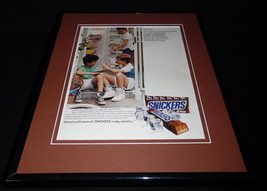 1987 Frozen Snickers Candy Bars 11x14 Framed ORIGINAL Vintage Advertisement - £27.05 GBP