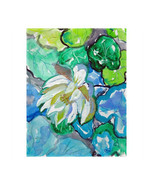 14 x 18 in. White Lily Flower Place Mat - Set of 4 - $43.99